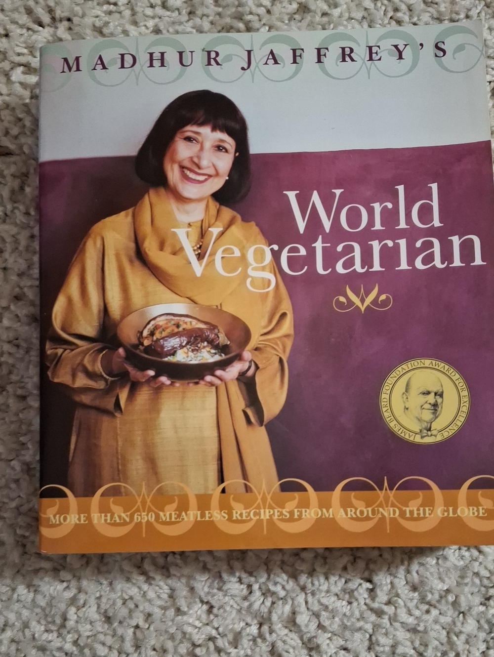 Madhur Jaffrey's World Vegetarian Cookbook - Mustard & Plum Cover
